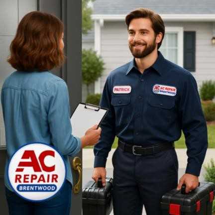 Professional HVAC Technician on an emergency service call